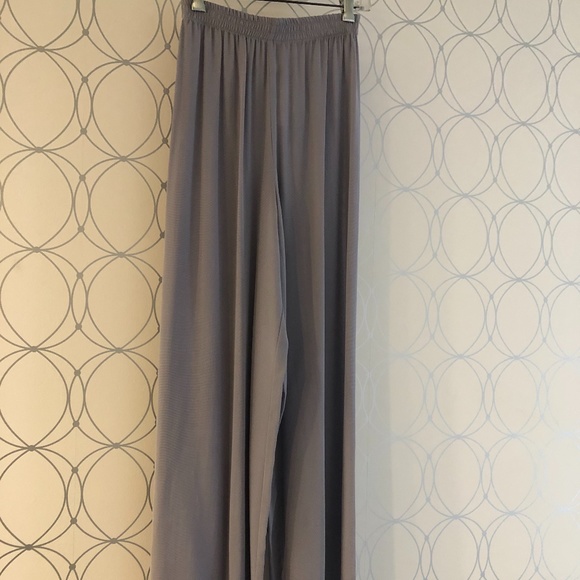 L. Bates Semi Sheer Palazzo Pants l Soft Blue l Vintage - Picture 1 of 6